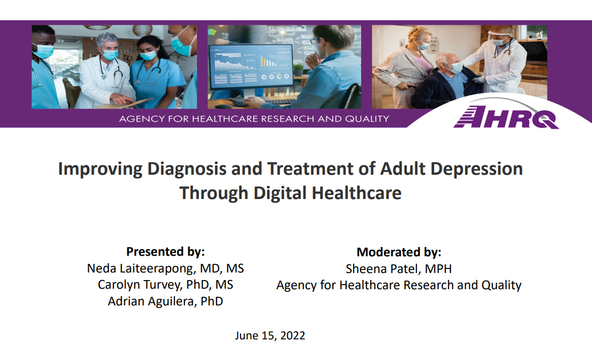 Improving Diagnosis and Treatment of Adult Depression Through Digital Healthcare thumbnail.